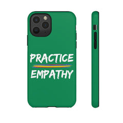 Tough Phone Case, Rainbow Logo, Forest Green-Phone Case-Practice Empathy
