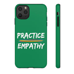 Tough Phone Case, Rainbow Logo, Forest Green-Phone Case-Practice Empathy