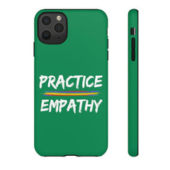 Tough Phone Case, Rainbow Logo, Forest Green-Phone Case-Practice Empathy