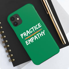 Tough Phone Case, Rainbow Logo, Forest Green-Phone Case-Practice Empathy