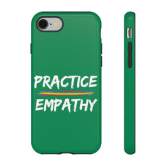 Tough Phone Case, Rainbow Logo, Forest Green-Phone Case-Practice Empathy