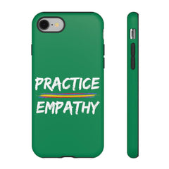Tough Phone Case, Rainbow Logo, Forest Green-Phone Case-Practice Empathy