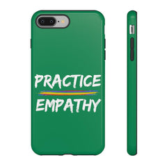 Tough Phone Case, Rainbow Logo, Forest Green-Phone Case-Practice Empathy