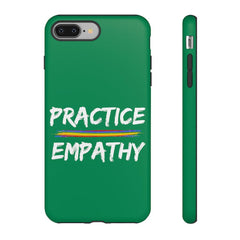 Tough Phone Case, Rainbow Logo, Forest Green-Phone Case-Practice Empathy