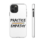 Tough Phone Case, Rainbow Logo, White-Phone Case-Practice Empathy