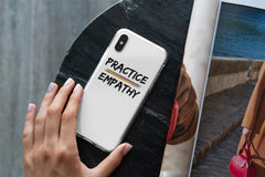 Tough Phone Case, Rainbow Logo, White-Phone Case-Practice Empathy