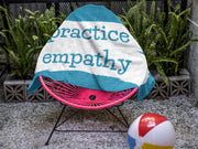Towel, Brushes Logo, ocean blue-Home Decor-Practice Empathy