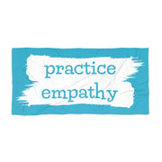 Towel, Brushes Logo, ocean blue-Home Decor-Practice Empathy