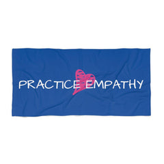 Towel, Classic Logo, royal blue-Home Decor-Practice Empathy