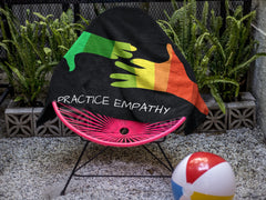 Towel, My Hand to Yours, black-Home Decor-Practice Empathy