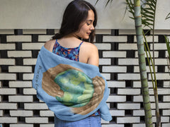 Towel, Nourishing Home, Carolina blue-Home Decor-Practice Empathy