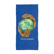 Towel, Nourishing Home, royal blue-Home Decor-Practice Empathy
