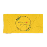 Towel, Olive Branch Logo, yellow-Home Decor-Practice Empathy