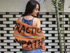 Towel, Rainbow Logo, dark orange-Home Decor-Practice Empathy