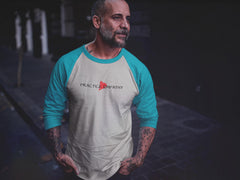 Tri-Blend 3/4 Raglan Tee, Classic Logo-Long-sleeve-Practice Empathy