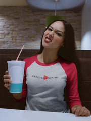 Tri-Blend 3/4 Raglan Tee, Classic Logo-Long-sleeve-Practice Empathy
