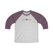 Tri-Blend 3/4 Raglan Tee, Classic Logo-Long-sleeve-Practice Empathy