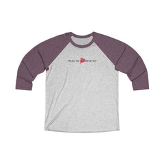Tri-Blend 3/4 Raglan Tee, Classic Logo-Long-sleeve-Practice Empathy