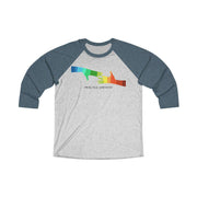 Tri-Blend 3/4 Raglan Tee, My Hand to Yours-Long-sleeve-Practice Empathy