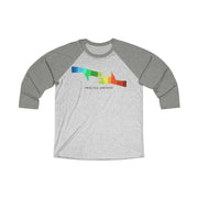 Tri-Blend 3/4 Raglan Tee, My Hand to Yours-Long-sleeve-Practice Empathy