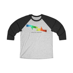Tri-Blend 3/4 Raglan Tee, My Hand to Yours-Long-sleeve-Practice Empathy