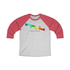 Tri-Blend 3/4 Raglan Tee, My Hand to Yours-Long-sleeve-Practice Empathy