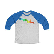 Tri-Blend 3/4 Raglan Tee, My Hand to Yours-Long-sleeve-Practice Empathy