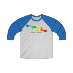 Tri-Blend 3/4 Raglan Tee, My Hand to Yours-Long-sleeve-Practice Empathy
