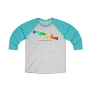 Tri-Blend 3/4 Raglan Tee, My Hand to Yours-Long-sleeve-Practice Empathy