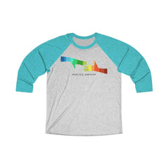 Tri-Blend 3/4 Raglan Tee, My Hand to Yours-Long-sleeve-Practice Empathy