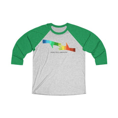 Tri-Blend 3/4 Raglan Tee, My Hand to Yours-Long-sleeve-Practice Empathy