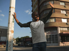 Tri-Blend 3/4 Raglan Tee, Olive Branch Logo