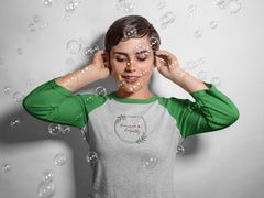 Tri-Blend 3/4 Raglan Tee, Olive Branch Logo