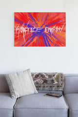 Truth Spurts, Canvas Gallery Wrap, white-Canvas-Practice Empathy