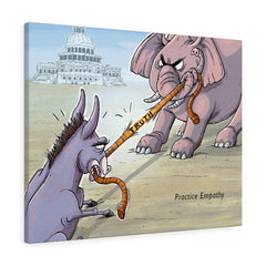 Tug of Obstinance, Canvas Gallery Wrap-Canvas-Practice Empathy