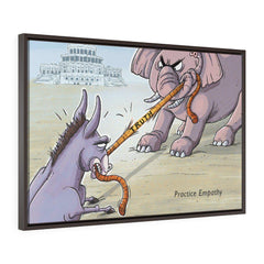 Tug of Obstinance, Premium Framed Canvas-Canvas-Practice Empathy