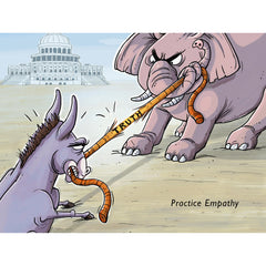 Tug of Obstinance, Premium Framed Canvas-Canvas-Practice Empathy