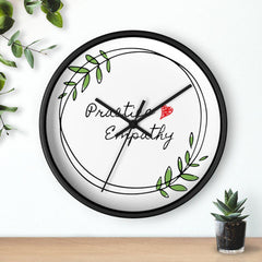 Wall Clock, Olive Branch Logo-Home Decor-Practice Empathy