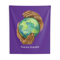 Wall Tapestry, Nourishing Home, dark purple-Home Decor-Practice Empathy