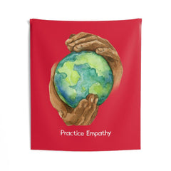 Wall Tapestry, Nourishing Home, dark red-Home Decor-Practice Empathy