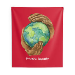 Wall Tapestry, Nourishing Home, dark red-Home Decor-Practice Empathy