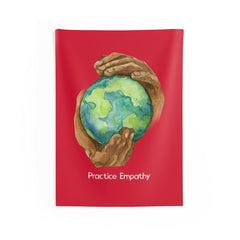 Wall Tapestry, Nourishing Home, dark red-Home Decor-Practice Empathy