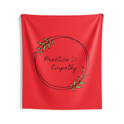 Wall Tapestry, Olive Branch Logo, bright red-Home Decor-Practice Empathy