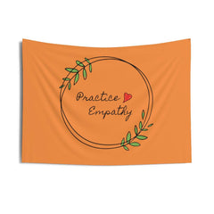 Wall Tapestry, Olive Branch Logo, orange-Home Decor-Practice Empathy