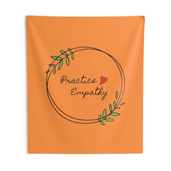 Wall Tapestry, Olive Branch Logo, orange-Home Decor-Practice Empathy