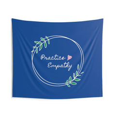 Wall Tapestry, Olive Branch Logo, royal blue-Home Decor-Practice Empathy