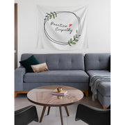 Wall Tapestry, Olive Branch Logo, white-Home Decor-Practice Empathy