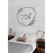 Wall Tapestry, Olive Branch Logo, white-Home Decor-Practice Empathy