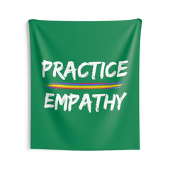 Wall Tapestry, Rainbow Logo, forest green-Home Decor-Practice Empathy