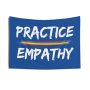 Wall Tapestry, Rainbow Logo, royal blue-Home Decor-Practice Empathy